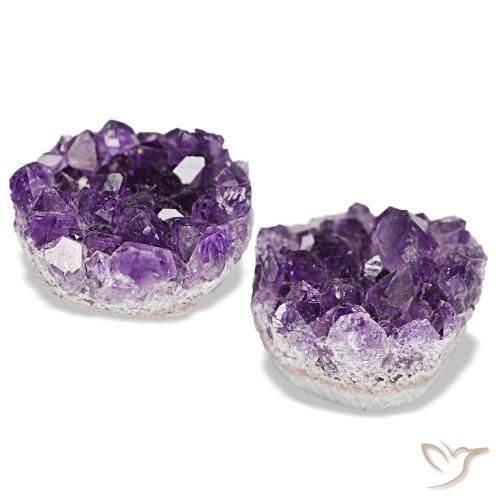 Pedras preciosas de drusa de ametista violeta natural de 23,12 ct, forma extravagante, opaco