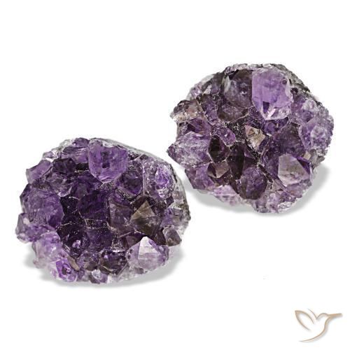 Pedras preciosas de drusa de ametista violeta natural de 11,85 ct, forma extravagante, opaco