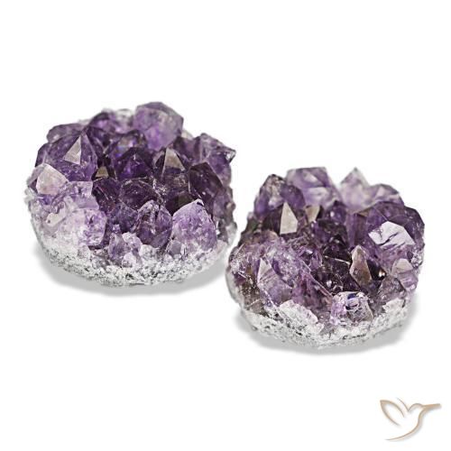 Pedras preciosas de drusa de ametista violeta natural de 11,85 ct, forma extravagante, opaco