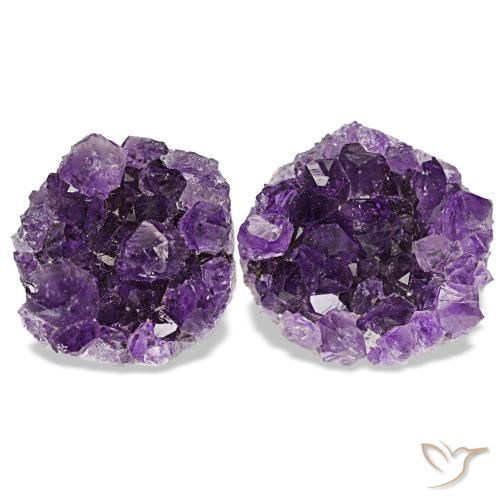 Pedras preciosas de drusa de ametista violeta natural de 20,54 ct, forma extravagante, opaco