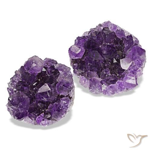 Pedras preciosas de drusa de ametista violeta natural de 20,54 ct, forma extravagante, opaco
