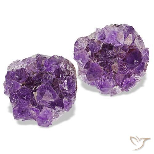Pedras preciosas de drusa de ametista violeta natural de 16,88 ct, forma extravagante, opaco