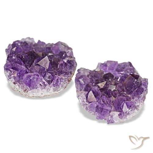 Pedras preciosas de drusa de ametista violeta natural de 16,88 ct, forma extravagante, opaco