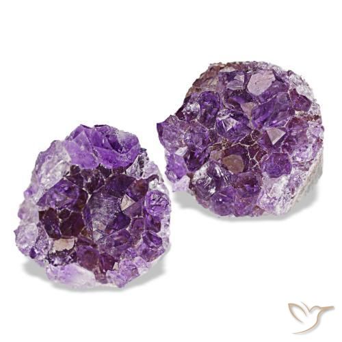 Pedras preciosas de drusa de ametista violeta natural de 13,31 ct, forma extravagante, opaco