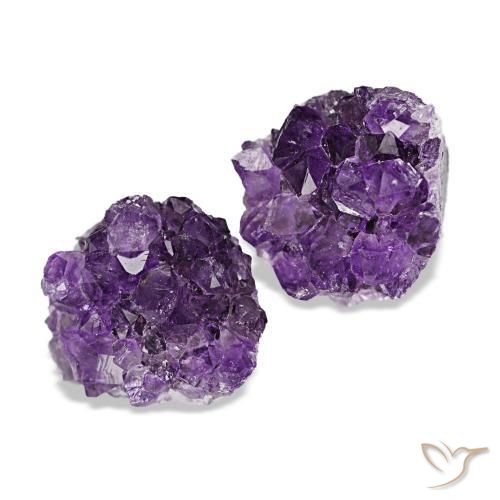 Pedras preciosas de drusa de ametista violeta natural de 14,86 ct, forma extravagante, opaco