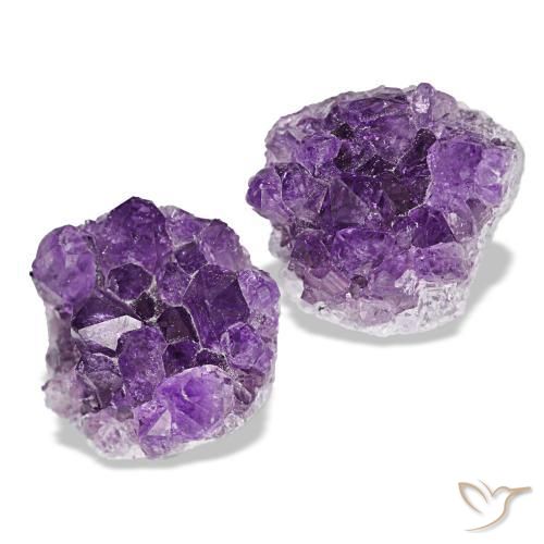Pedras preciosas de drusa de ametista violeta natural de 14,77 ct, forma extravagante, opaco
