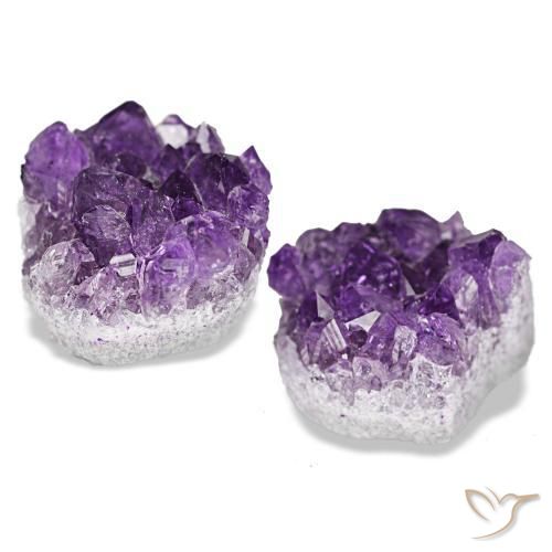 Pedras preciosas de drusa de ametista violeta natural de 14,77 ct, forma extravagante, opaco