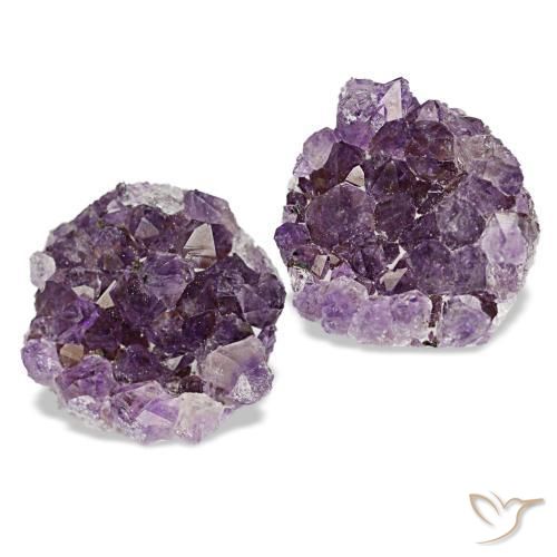 Pedras preciosas de drusa de ametista violeta natural de 15,01 ct, forma extravagante, opaco