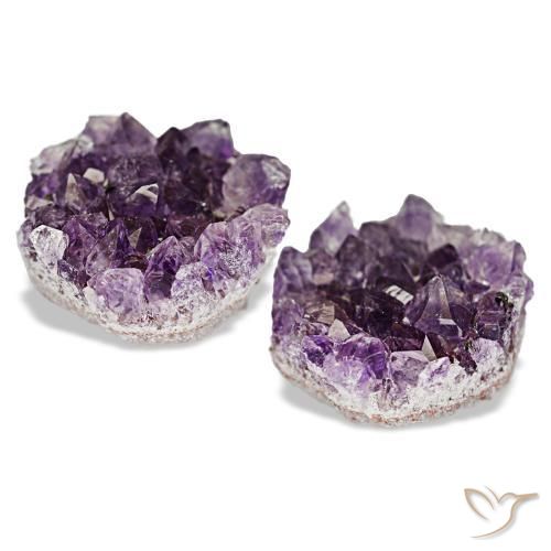 Pedras preciosas de drusa de ametista violeta natural de 15,01 ct, forma extravagante, opaco