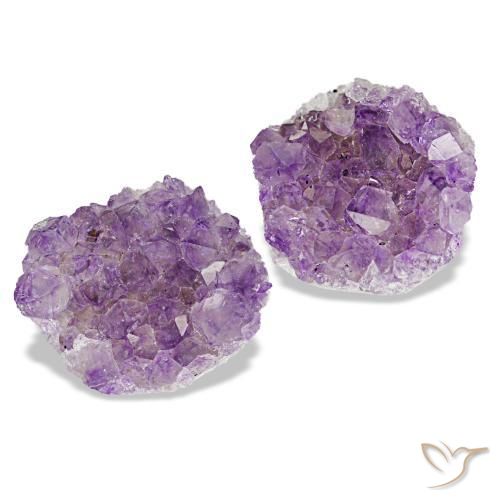 Pedras preciosas de drusa de ametista violeta natural de 15,30 ct, forma extravagante, opaco