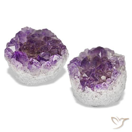 Pedras preciosas de drusa de ametista violeta natural de 19,52 ct, forma extravagante, opaco