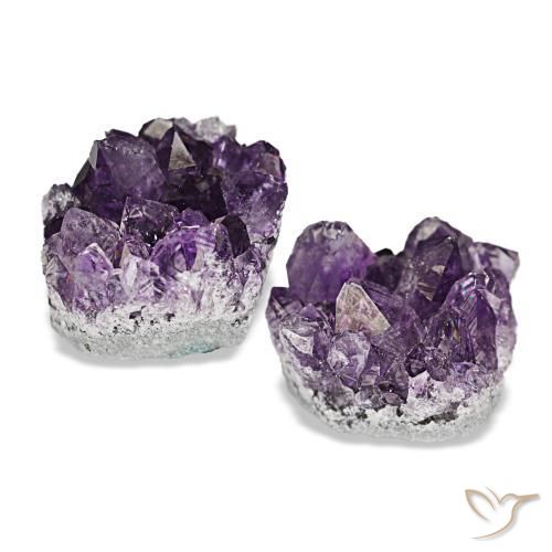 Pedras preciosas de drusa de ametista violeta natural de 23,60 ct, forma extravagante, opaco