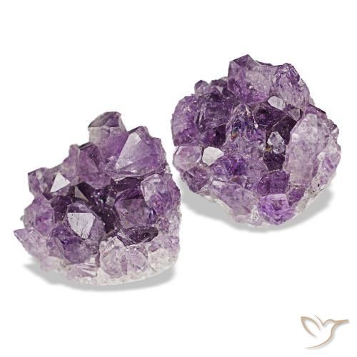 Pedras preciosas de drusa de ametista violeta natural de 16,00 ct, forma extravagante, opaco