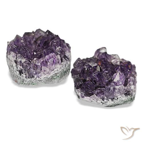 Pedras preciosas de drusa de ametista violeta natural de 16,26 ct, forma extravagante, opaco
