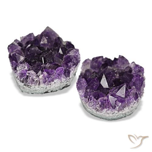 Pedras preciosas de drusa de ametista violeta natural de 20,85 ct, forma extravagante, opaco