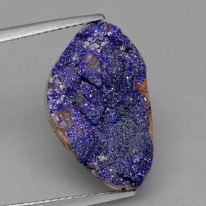 Druzy Azurita Azul Natural 9.85ct, Forma extravagante, Opaco