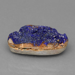 Druzy Azurita Azul Natural 9.85ct, Forma extravagante, Opaco