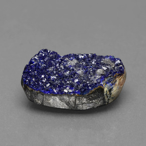 Druzy Azurita Azul Natural 20.43ct, Forma extravagante, Opaco