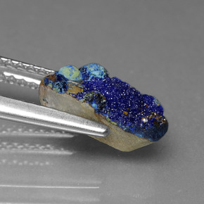 Druzy Azurita Azul Natural 1.80ct, Forma extravagante, Opaco