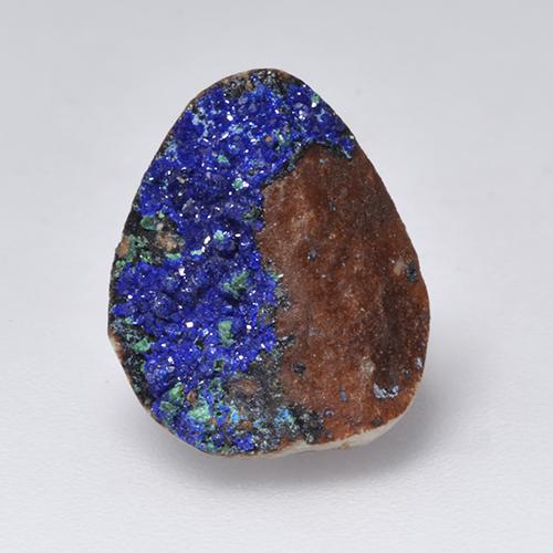 Druzy Azurita Azul marinho profundo Natural 4.71ct, Forma extravagante, Opaco