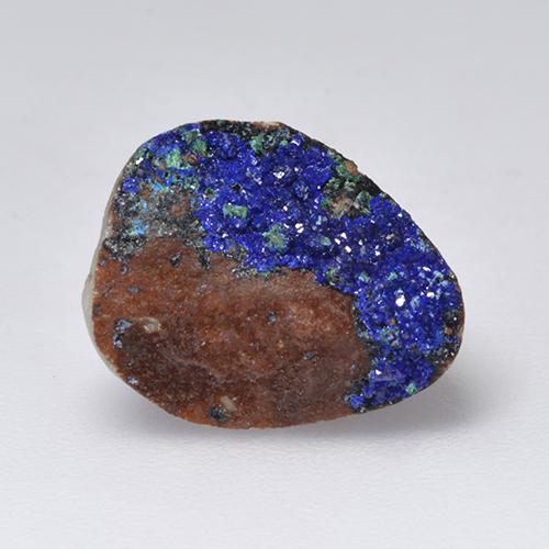Druzy Azurita Azul marinho profundo Natural 4.71ct, Forma extravagante, Opaco