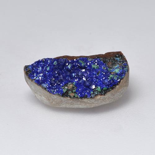 Druzy Azurita Azul marinho profundo Natural 4.71ct, Forma extravagante, Opaco
