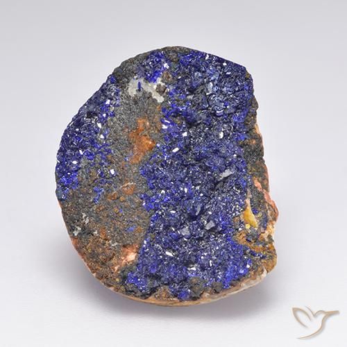 Druzy Azurita Azul marinho profundo Natural 15.70ct, Forma extravagante, Opaco