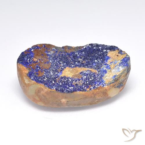 Druzy Azurita Azul acinzentado Natural 11.87ct, Chique, Opaco
