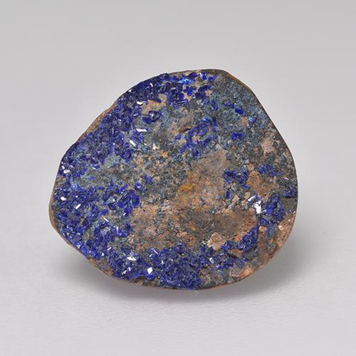 Druzy Azurita Azul marinho profundo Natural 8.14ct, Forma extravagante, Opaco