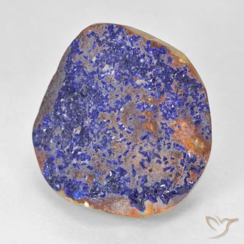 Druzy Azurita Azul marinho profundo Natural 16.09ct, Chique, Opaco