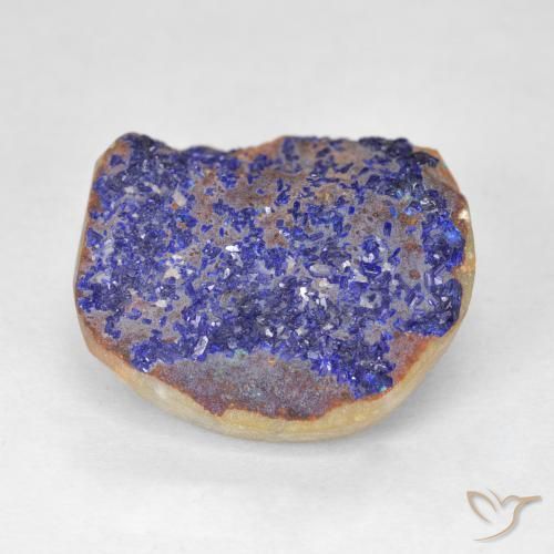 Druzy Azurita Azul marinho profundo Natural 16.09ct, Chique, Opaco