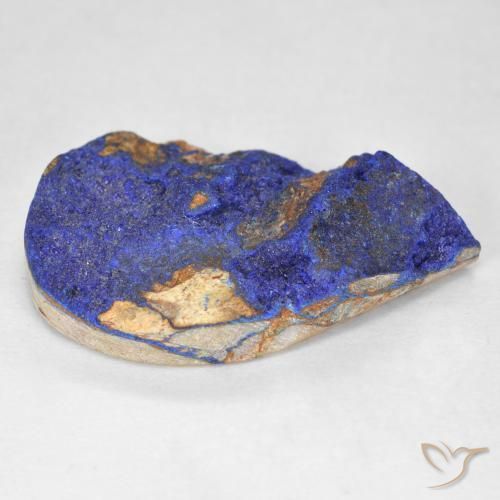 Druzy Azurita Azul marinho profundo Natural 10.96ct, Formato de pêra, Opaco