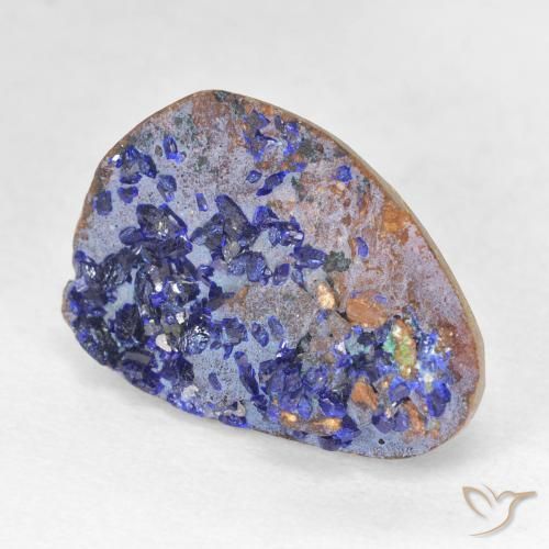 Druzy Azurita Azul marinho profundo Natural 8.09ct, Chique, Opaco