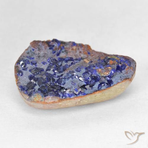 Druzy Azurita Azul marinho profundo Natural 8.09ct, Chique, Opaco