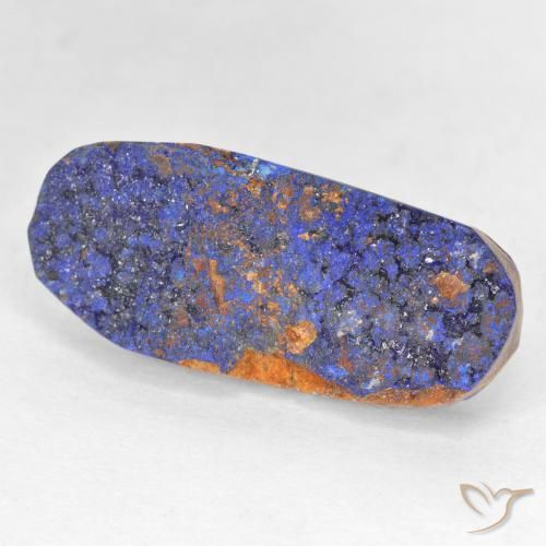 Druzy Azurita Azul marinho profundo Natural 11.21ct, oval, Opaco