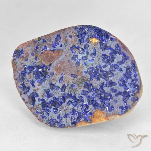 Druzy Azurita Azul marinho profundo Natural 12.46ct, Chique, Opaco