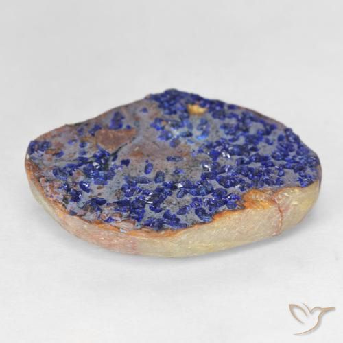 Druzy Azurita Azul marinho profundo Natural 12.46ct, Chique, Opaco