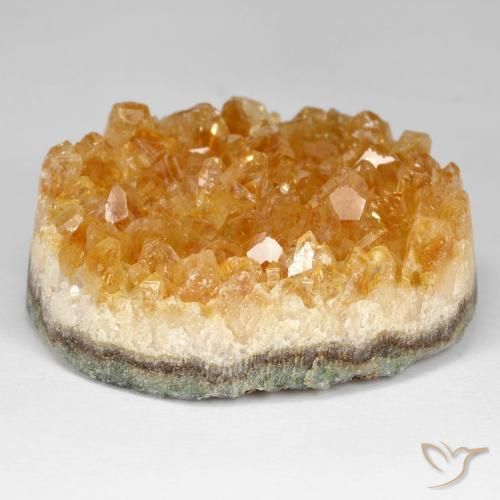 Druzy Citrine mel de laranja Natural 92.17ct, Chique, Opaco