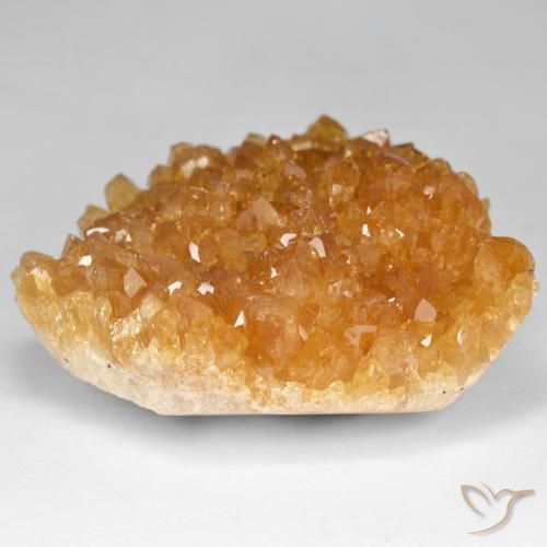 Druzy Citrine Medium Light-Orange Natural 98.13ct, Chique, Opaco