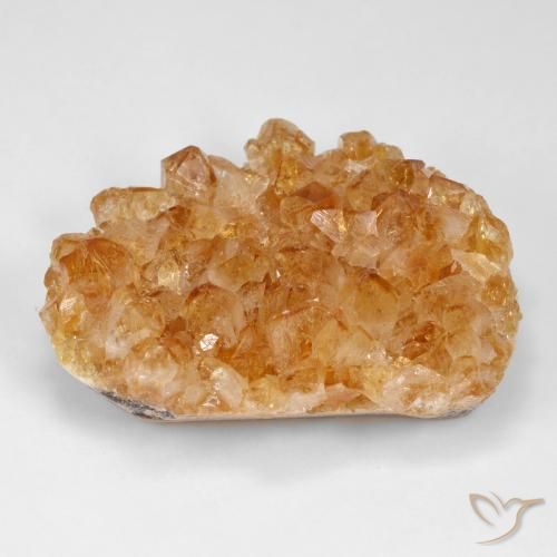 86.91ct Natural Laranja Profundo Druzy Citrine, Chique, Opaco