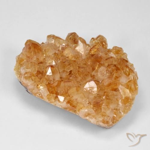 Druzy Citrine Laranja Profundo Natural 86.91ct, Chique, Opaco