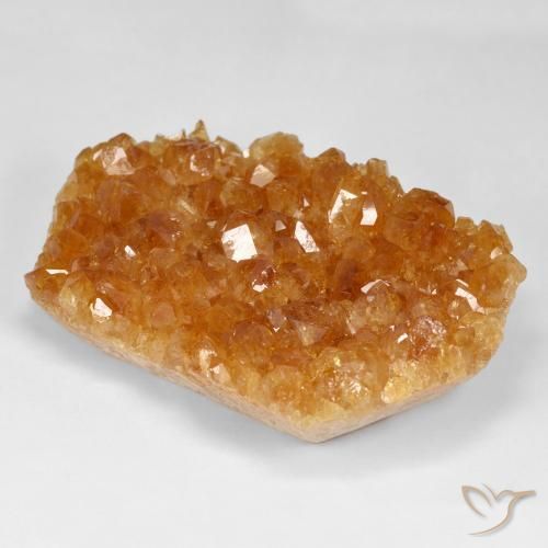 Druzy Citrine Laranja Intenso Natural 118.69ct, Chique, Opaco