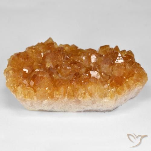 Druzy Citrine Laranja Intenso Natural 118.69ct, Chique, Opaco
