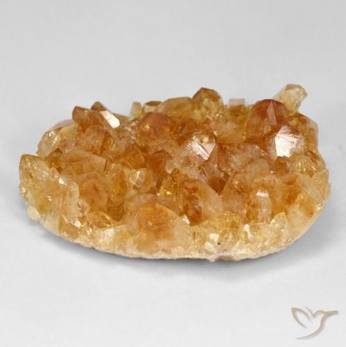 Druzy Citrine Medium Light-Orange Natural 43.06ct, Chique, Opaco