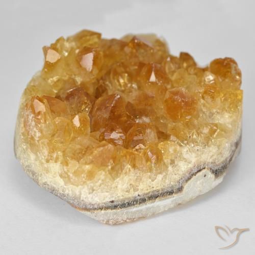 Druzy Citrine Laranja-Ouro Natural 81.13ct, Chique, Opaco