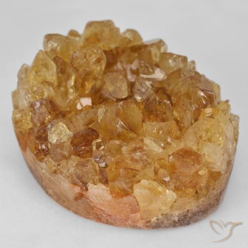 Druzy Citrine Marrom dourado Natural 64.51ct, Chique, Opaco