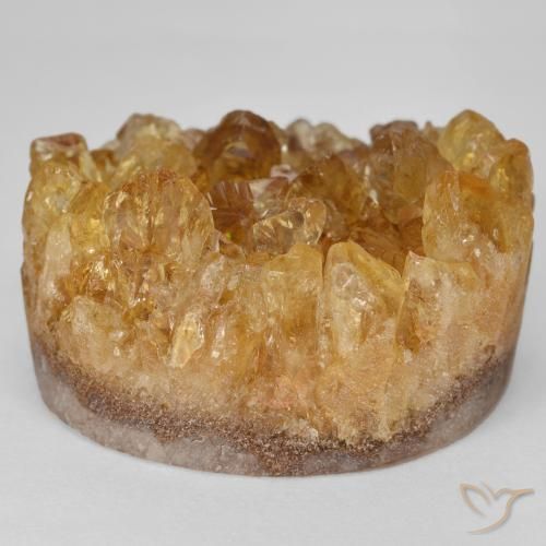 Druzy Citrine Marrom dourado Natural 64.51ct, Chique, Opaco