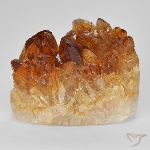 Druzy Citrine Laranja Profundo Natural 17.78ct, oval, Opaco