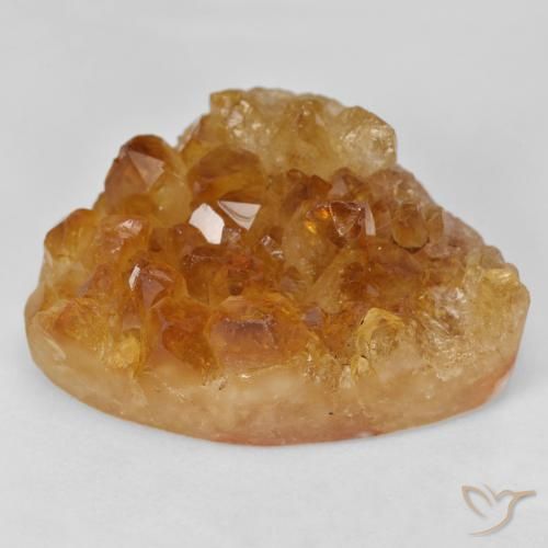 49.74ct Natural Laranja acastanhado Druzy Citrine, Chique, Opaco