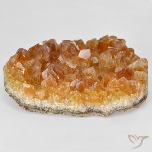 Druzy Citrine Medium Light-Orange Natural 49.85ct, Chique, Opaco